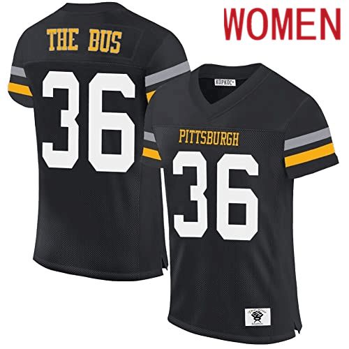 Women Pittsburgh Steelers #36 The Bus black2024 Nike Limited NFL throwback Jersey->women nfl jersey->Women Jersey